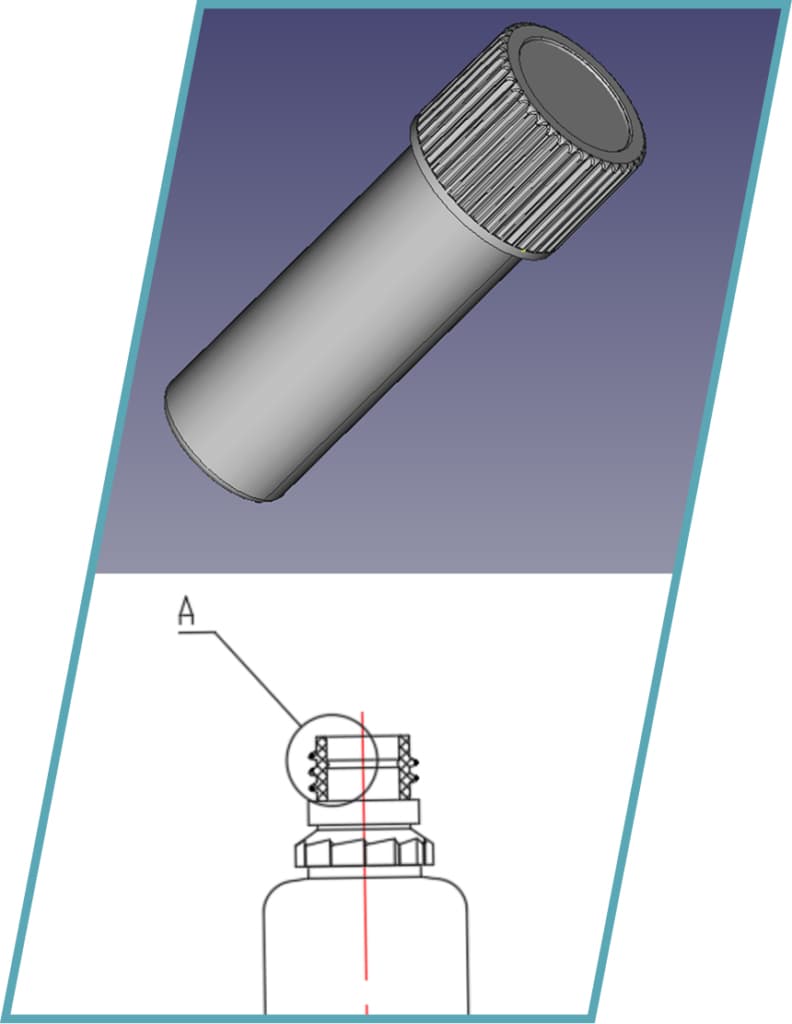 Blow molding tooling producing plastic bottles