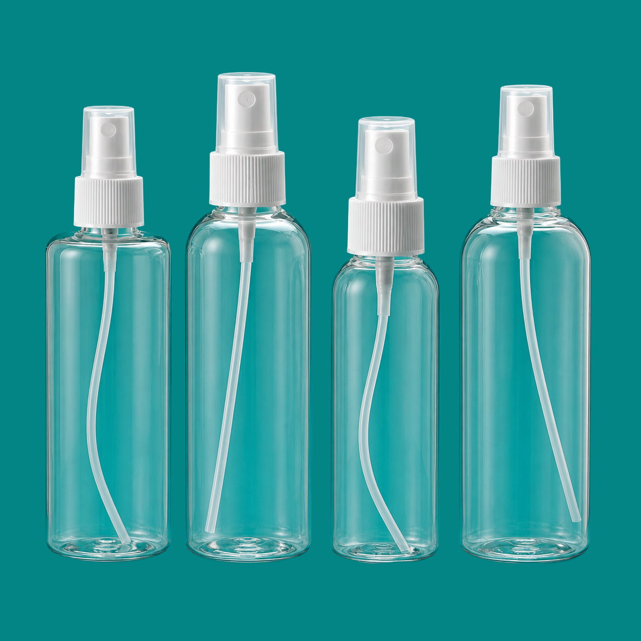 Clear PET Fine-Mist Spray Bottles