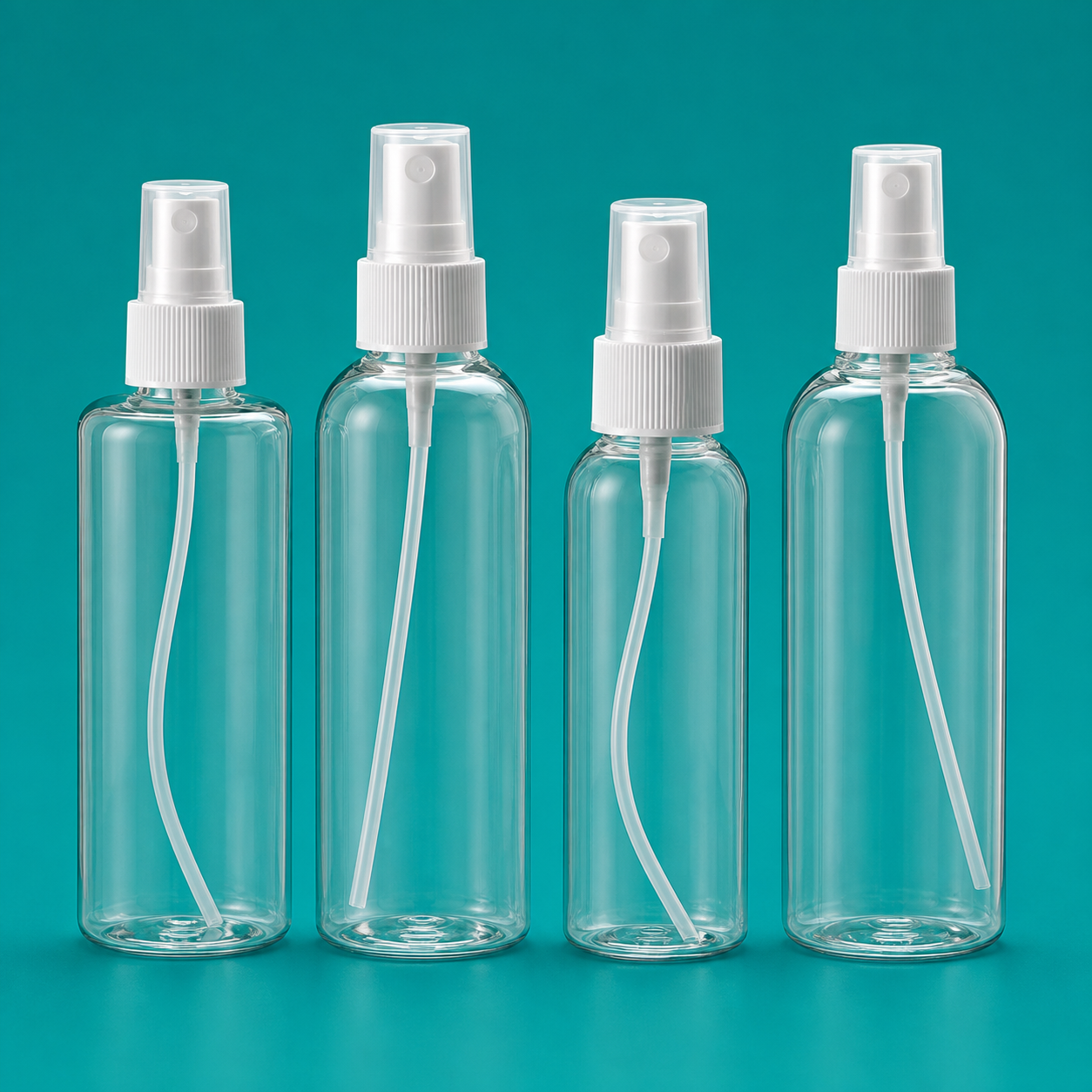 Clear PET Fine-Mist Spray Bottles