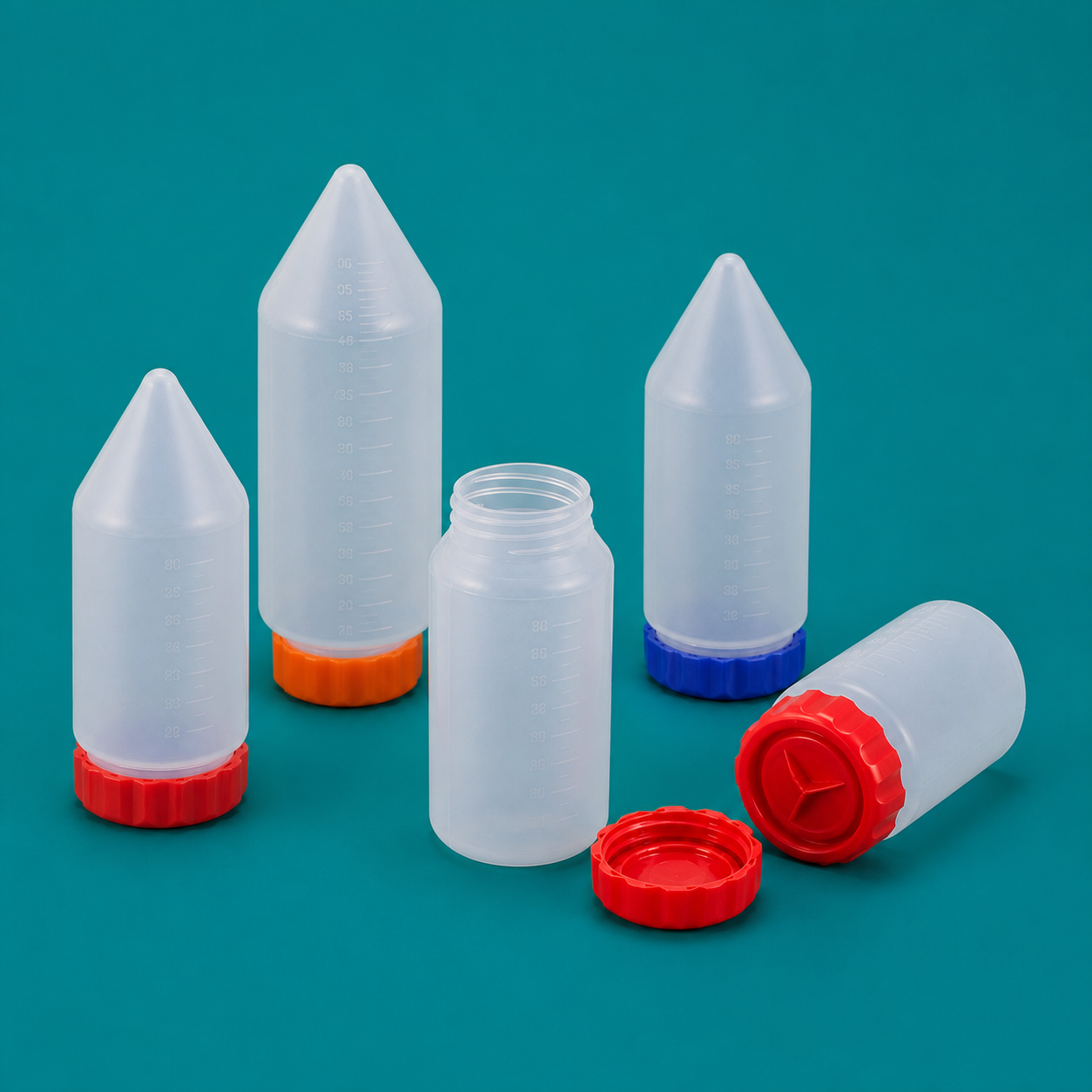 Conical-Bottom Centrifuge Bottles, PP