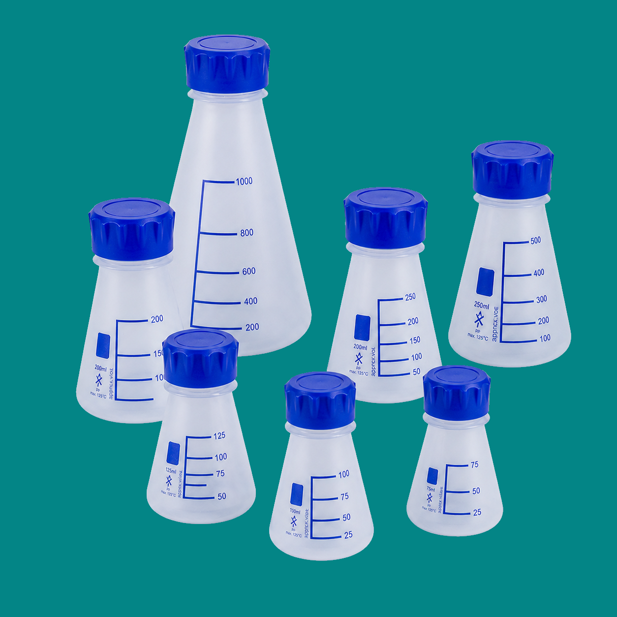 GL45 Erlenmeyer Flasks, PP