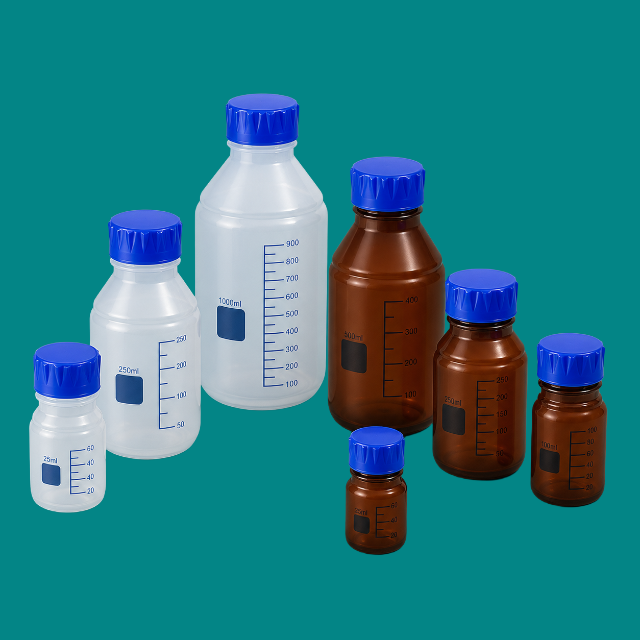 GL45 PP Bottles and Transfer Closures