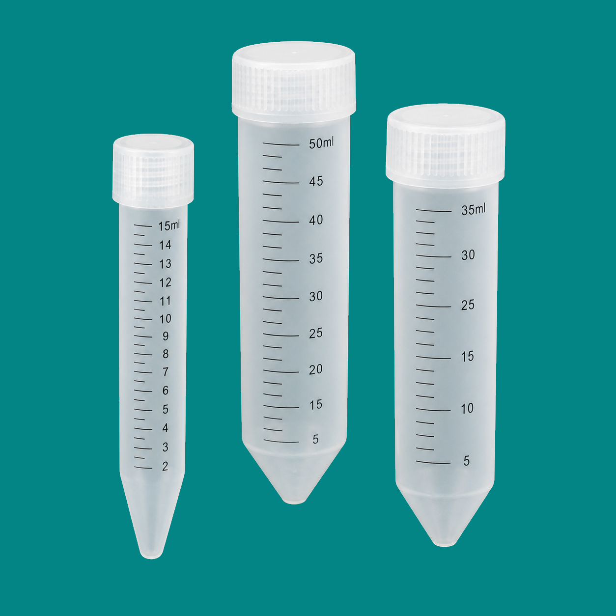 Graduated Conical-Bottom High-Speed Centrifuge Tubes, PP