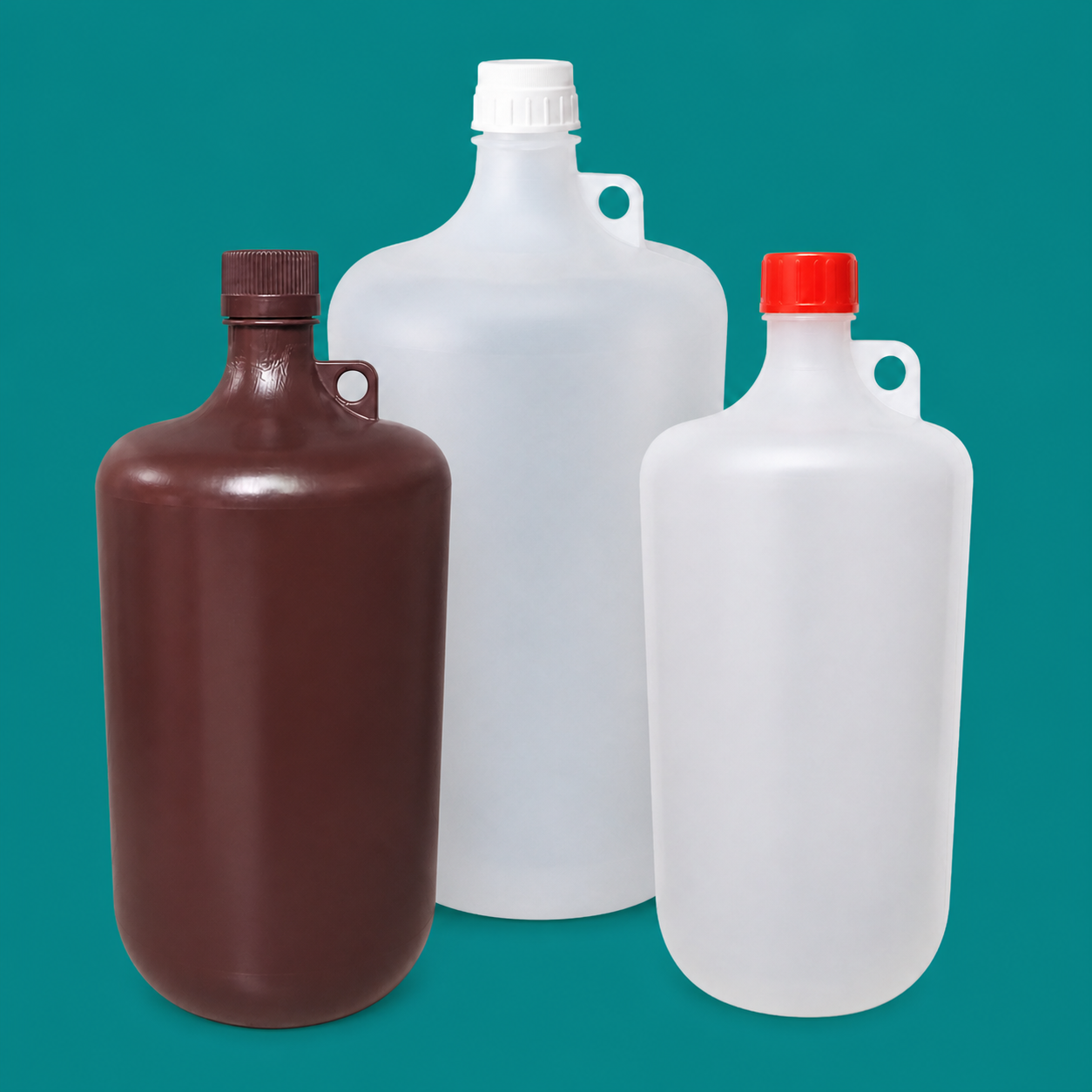 Large Narrow-Mouth PP Bottles with Closure