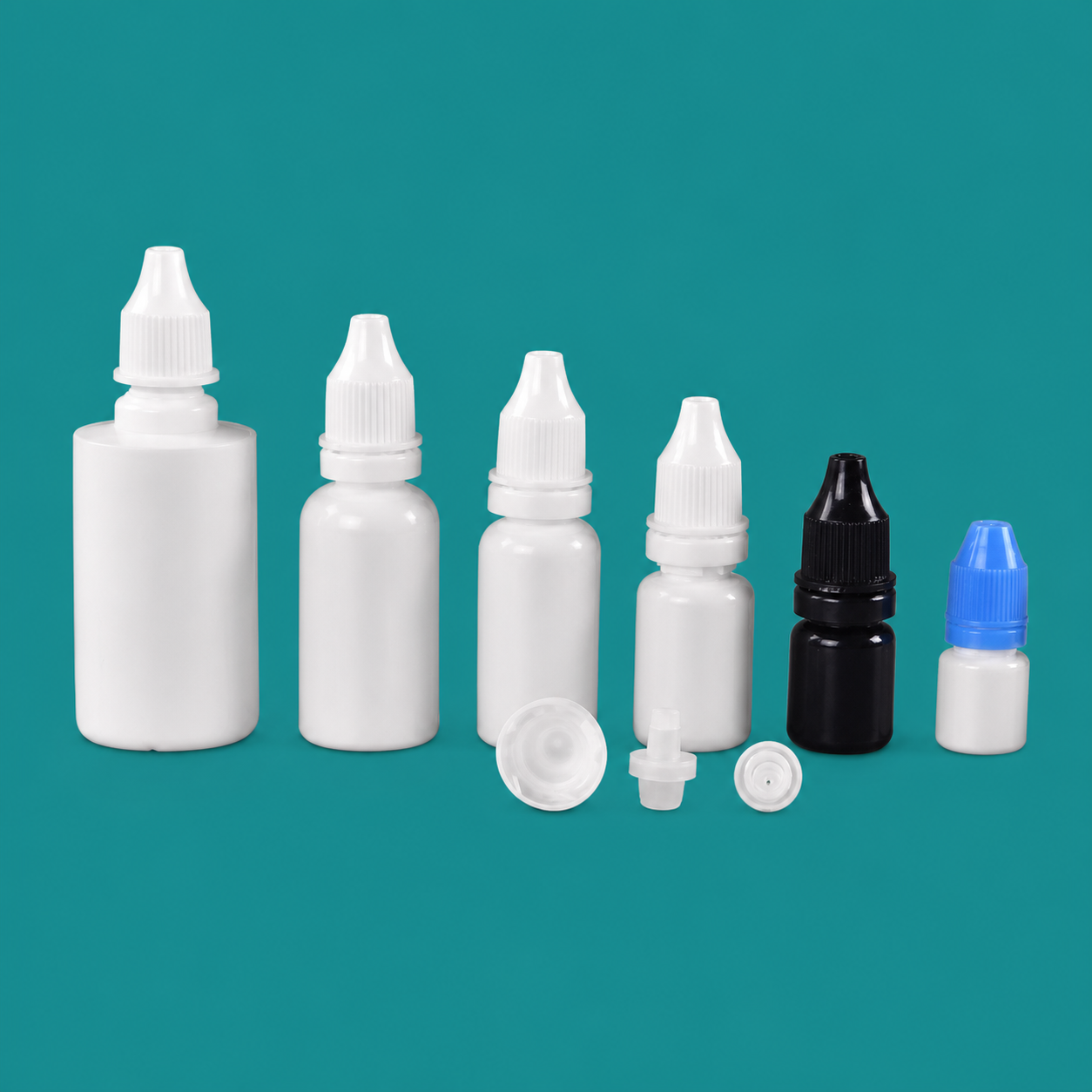LDPE Dropper Bottles with Tamper-Evident Caps