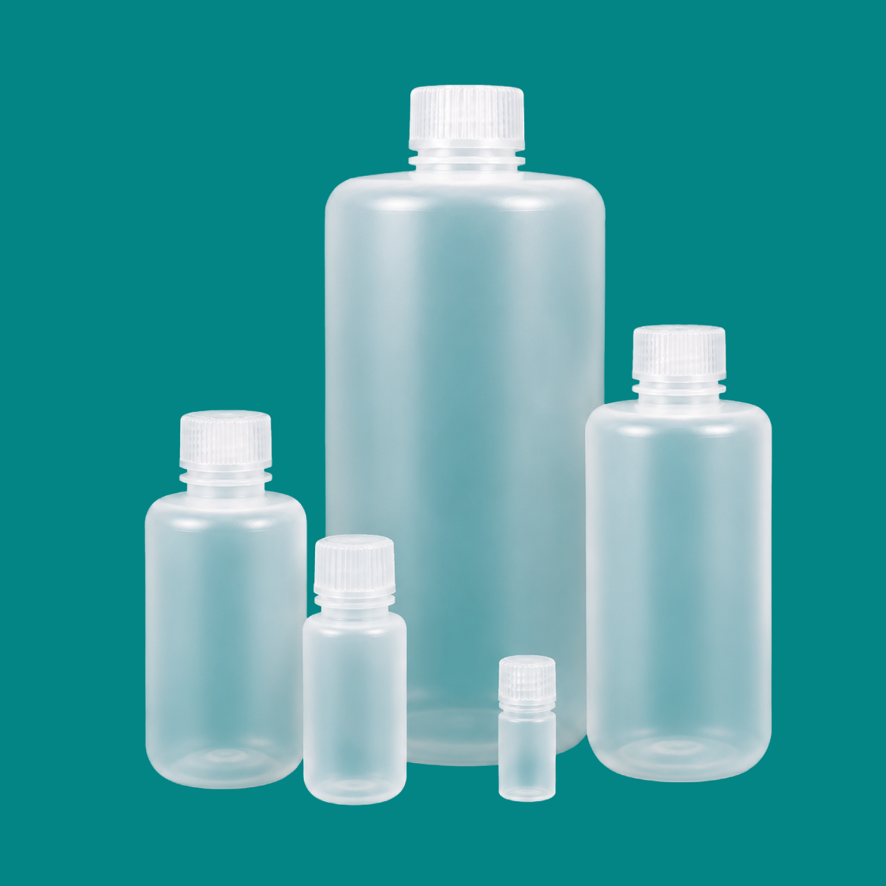 Narrow-Mouth PP Bottles with Closure