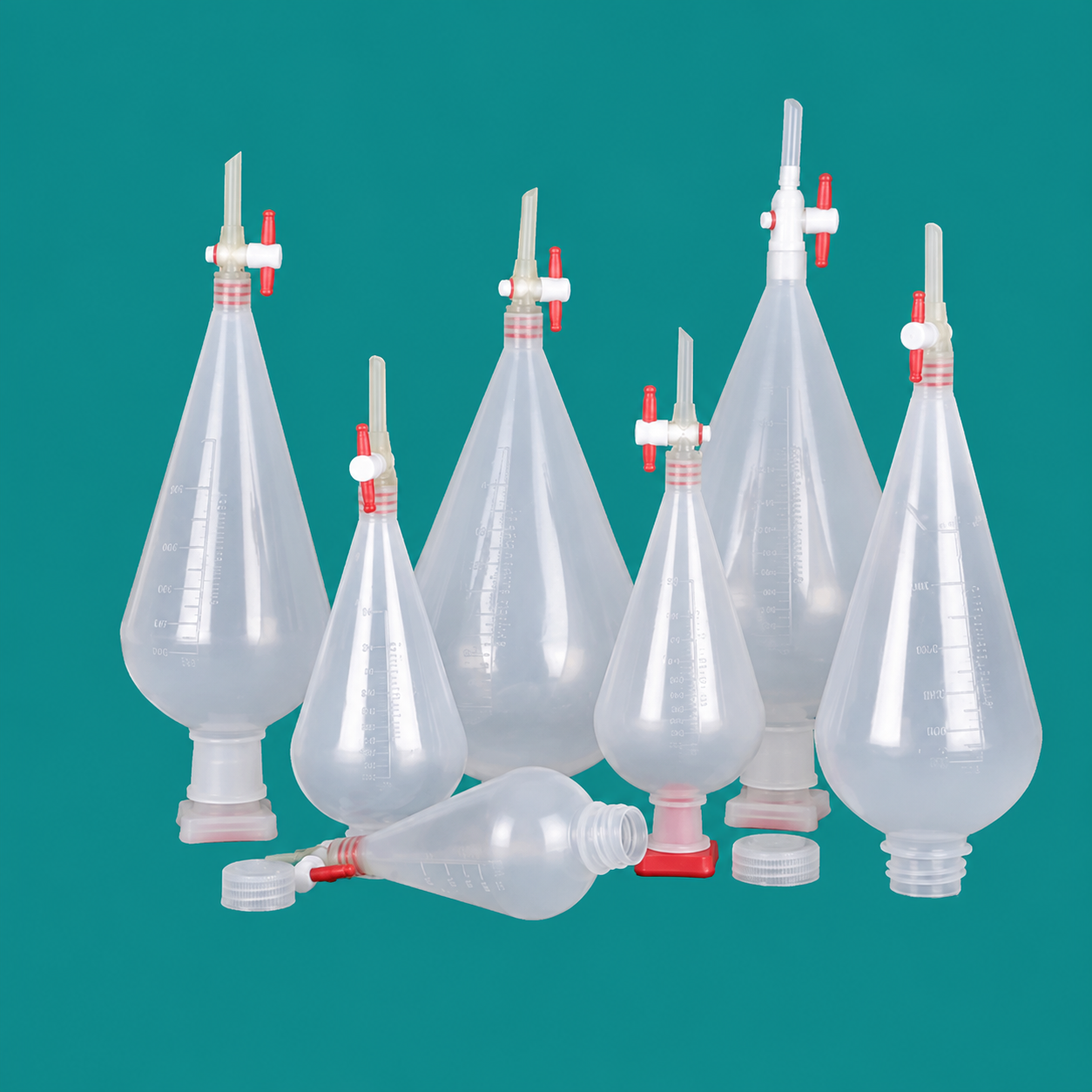 Pear-Shaped Separatory Funnels, PP