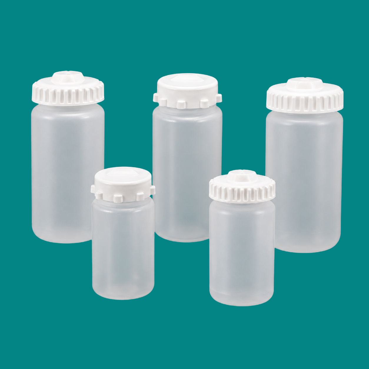 PPCO High-Speed Centrifuge Bottles with Sealing Closures