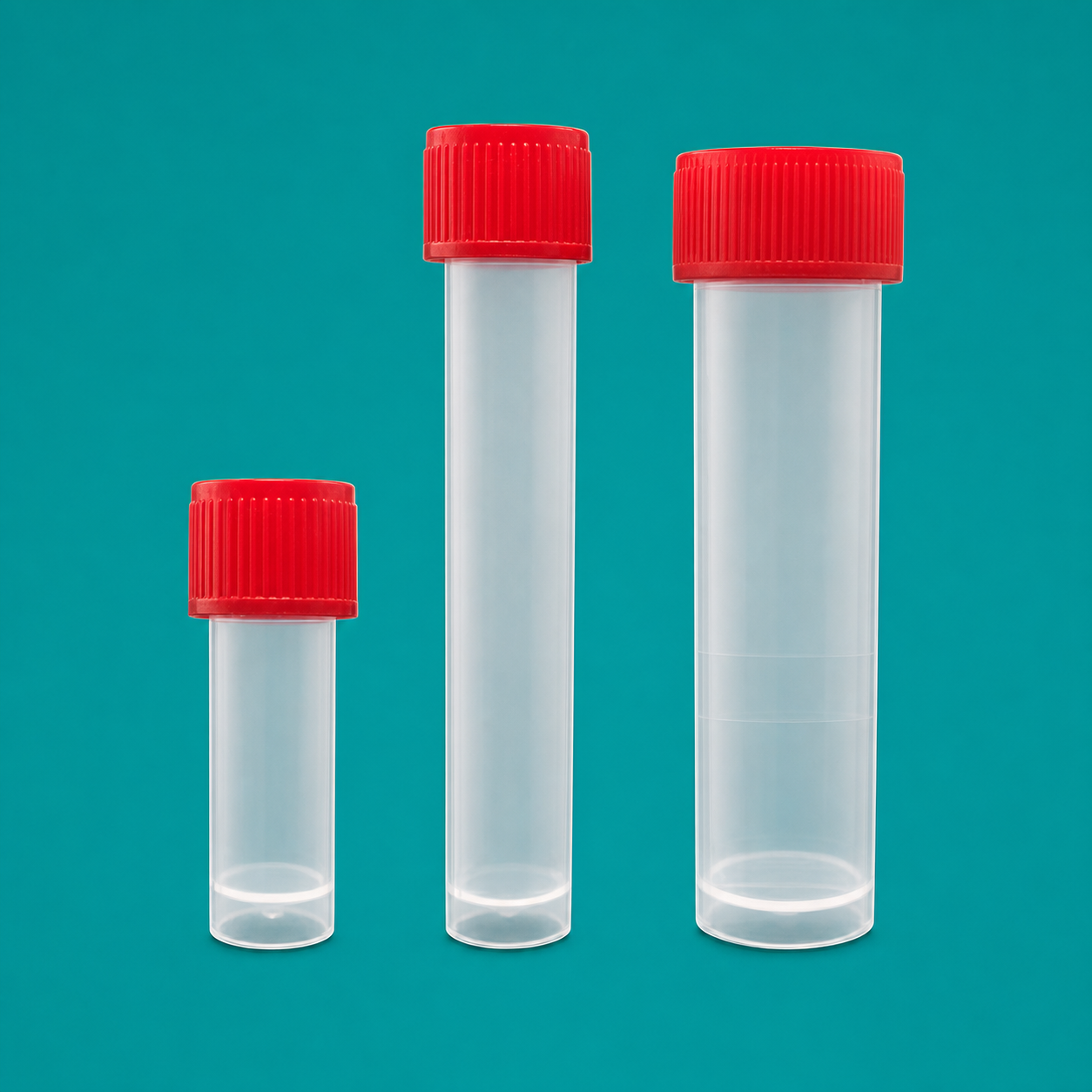 Red-Cap Specimen Transport Tubes, PP