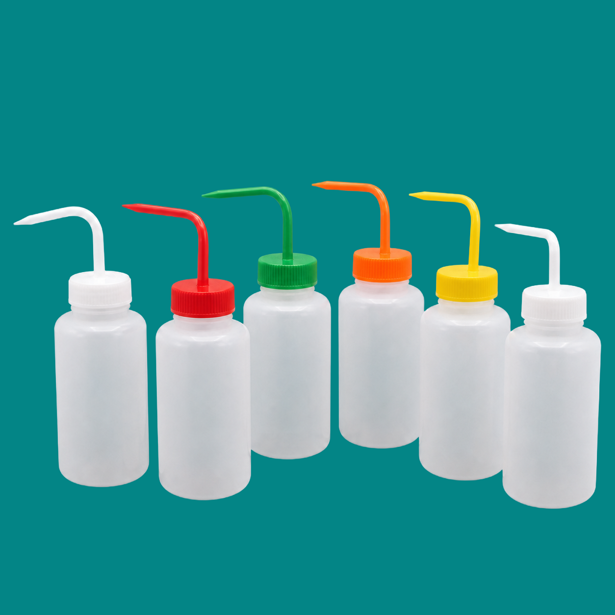 Safety-Labeled LDPE Wash Bottles