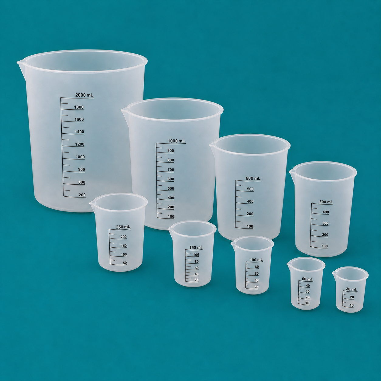 PP Beakers, Spouted and Handleless