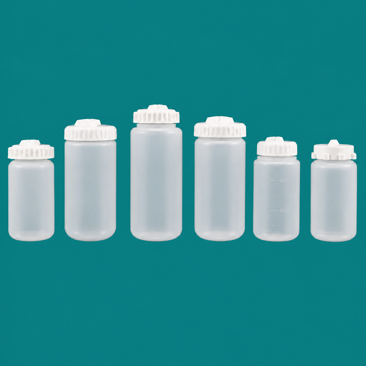 White-Cap and Eight-Lug High-Speed Centrifuge Bottles